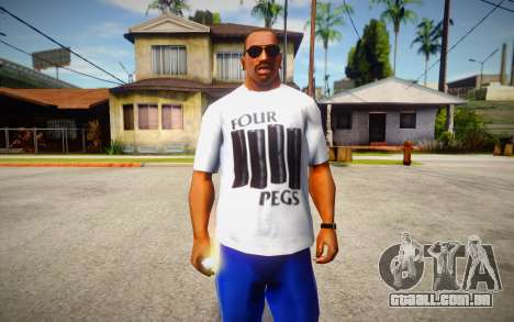 Four Pegs T-Shirt para GTA San Andreas