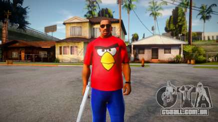 Camiseta angry birds para GTA San Andreas