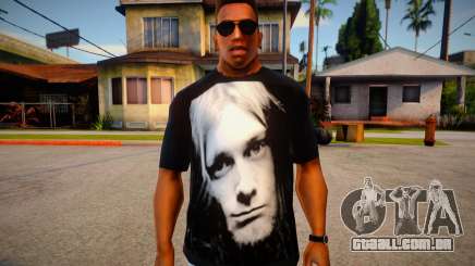 Kurt Cobain T-Shirt para GTA San Andreas