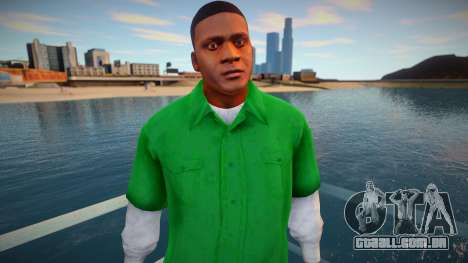 Franklin de camisa verde para GTA San Andreas