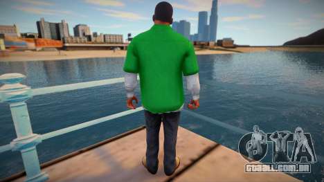 Franklin de camisa verde para GTA San Andreas