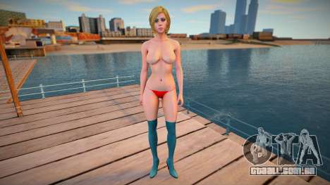 Fan Girl Deadpool Topless para GTA San Andreas