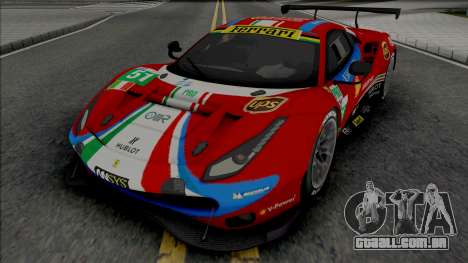 Ferrari 488 GTE para GTA San Andreas