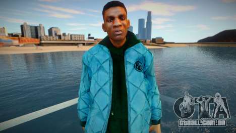 Afro-americano de jaqueta para GTA San Andreas