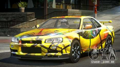 Nissan Skyline PSI R34 US S8 para GTA 4