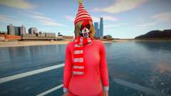 Female striped scarf from GTA Online para GTA San Andreas