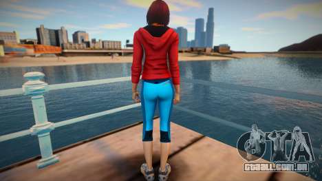 Samantha Giddings (Climbing) from Until Dawn para GTA San Andreas