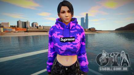 DOA Momiji Fashion Casual V2 Crop Hoodie para GTA San Andreas