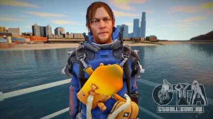 Sam blue suit [Norman Reedus] (from Death Strand para GTA San Andreas