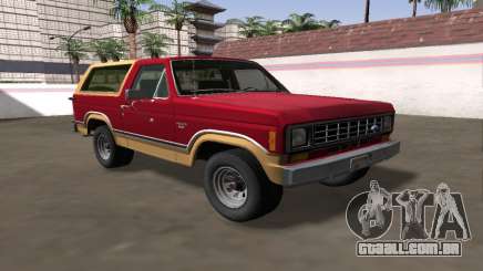 Ford Bronco XLT 1982 para GTA San Andreas
