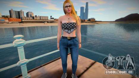 GTA Online Skin Ramdon Female Outher 5 Fashion C para GTA San Andreas