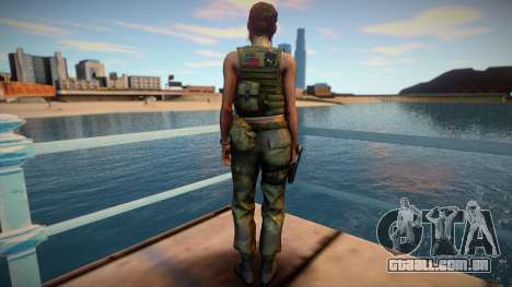 Claire Redfield Military RE2 Remake para GTA San Andreas