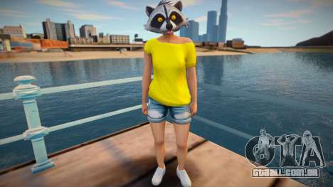 Girl raccoon from GTA Online para GTA San Andreas