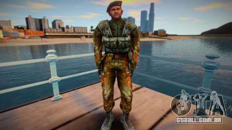 Soldier black beret para GTA San Andreas