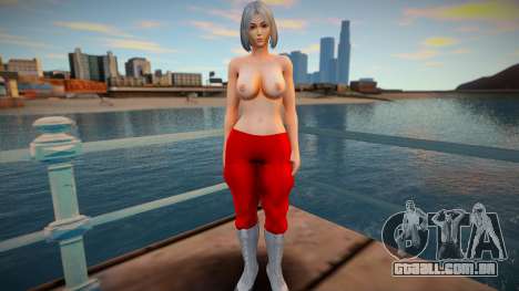 KOF Soldier Girl Different - Red Topless1 para GTA San Andreas