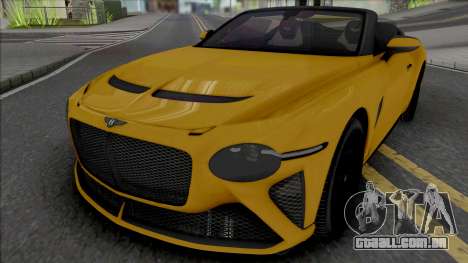 Bentley Mulliner Bacalar [HQ] para GTA San Andreas