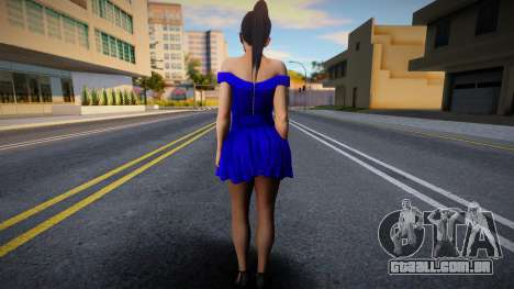 Momiji Casual v6 (Blue Dress) para GTA San Andreas