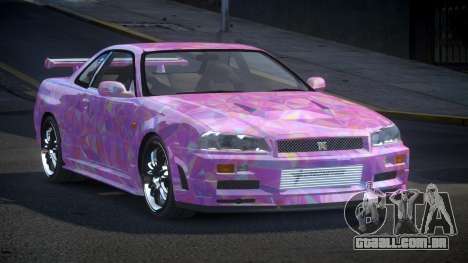 Nissan Skyline R34 BS Qz S6 para GTA 4