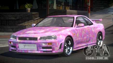 Nissan Skyline R34 BS Qz S6 para GTA 4