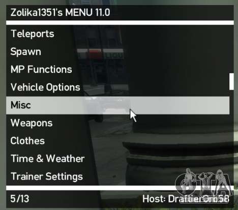 Zolika1351s Trainer Mod Menu para GTA 4
