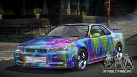 Nissan Skyline R34 BS Qz S4 para GTA 4