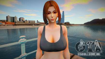 KOF Soldier Girl - RED Brown hair 1 para GTA San Andreas