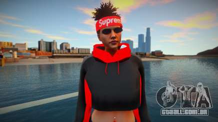 GTA Online Skin Ramdon Female Samira Big Afro 2 para GTA San Andreas