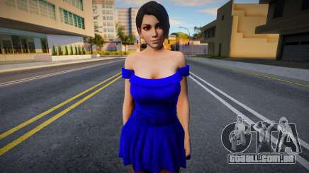 Momiji Casual v6 (Blue Dress) para GTA San Andreas