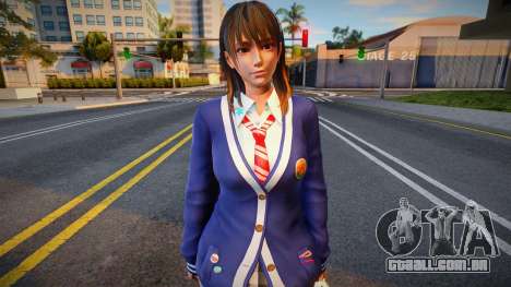 DOAXVV Nanami - Autumn School Wear para GTA San Andreas