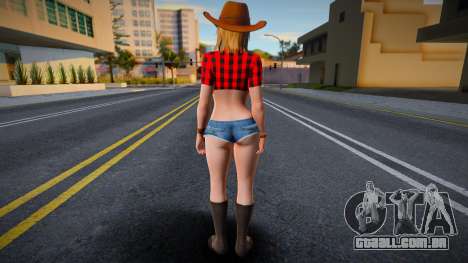 DOA Tina Armstrong Vegas Cow Girl Outfit Count 2 para GTA San Andreas