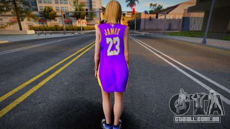Tina Armstrong Fashion Lakers Ourstorys Jersey 2 para GTA San Andreas
