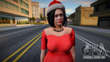 Mulher asiática em roupas de Ano Novo 1 para GTA San Andreas