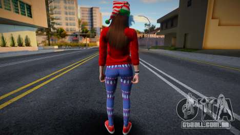 Garota com roupas de Ano Novo 4 para GTA San Andreas
