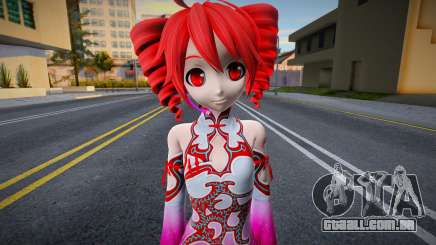 Project Diva FT Kasane Teto Emerald Skin para GTA San Andreas