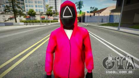 Squid Game Guard Outfit For CJ 1 para GTA San Andreas