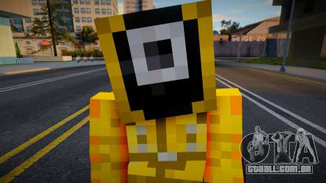 Minecraft Squid Game - Square Guard 1 para GTA San Andreas