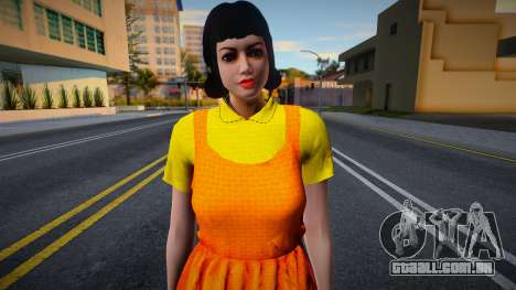 Female Custom Giant Doll Dress Round6 Squid Game para GTA San Andreas