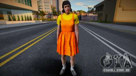 Female Custom Giant Doll Dress Round6 Squid Game para GTA San Andreas