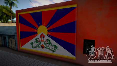 Tibet Flag Graffiti para GTA San Andreas