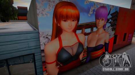 DOA Hot Kasumi and Ayane Mural para GTA San Andreas