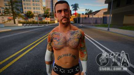 CM Punk blue suit para GTA San Andreas