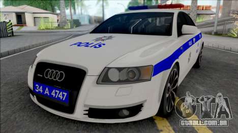 Audi A6 3.0 Turkish Police para GTA San Andreas