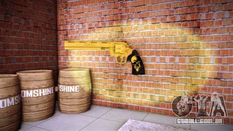 Colt Python Golden Skull For VC para GTA Vice City