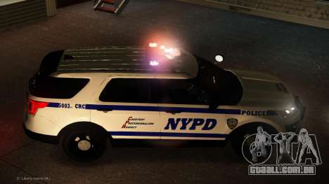 Ford Explorer 2016 NYPD (ELS) para GTA 4
