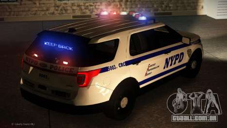 Ford Explorer 2016 NYPD (ELS) para GTA 4