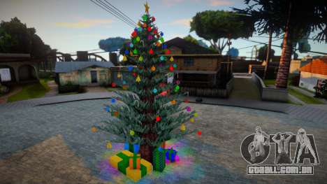 Árvore de Natal na Grove Street para GTA San Andreas