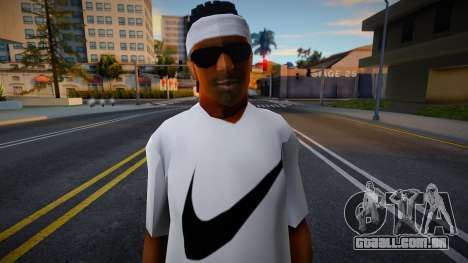 White Nike T-Shirt HD para GTA San Andreas