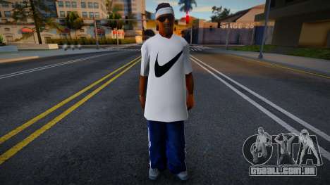 White Nike T-Shirt HD para GTA San Andreas