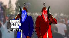 Crips and Bloods Gangs para GTA San Andreas Definitive Edition