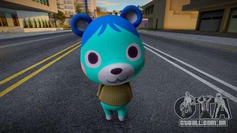 Animal Crossing - Blue Bear para GTA San Andreas